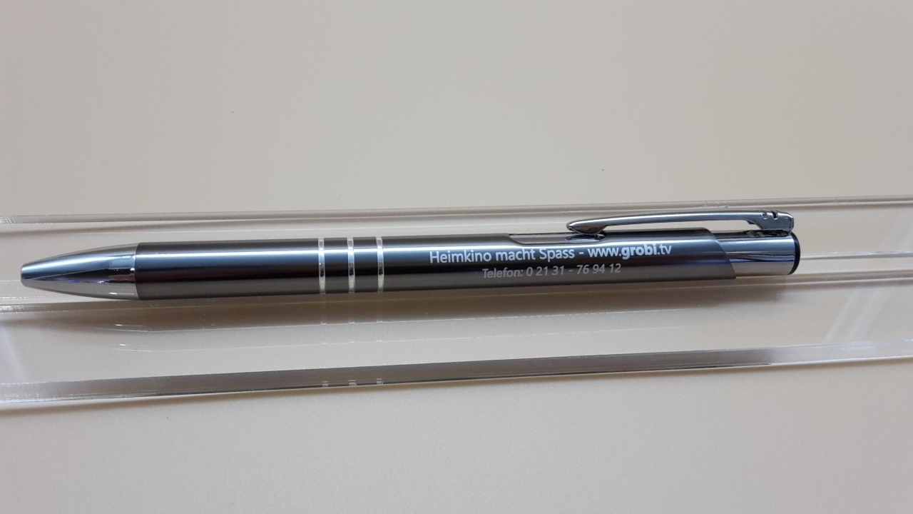 Metall Kugelschreiber mit Lasergravur / VE 50 Stück